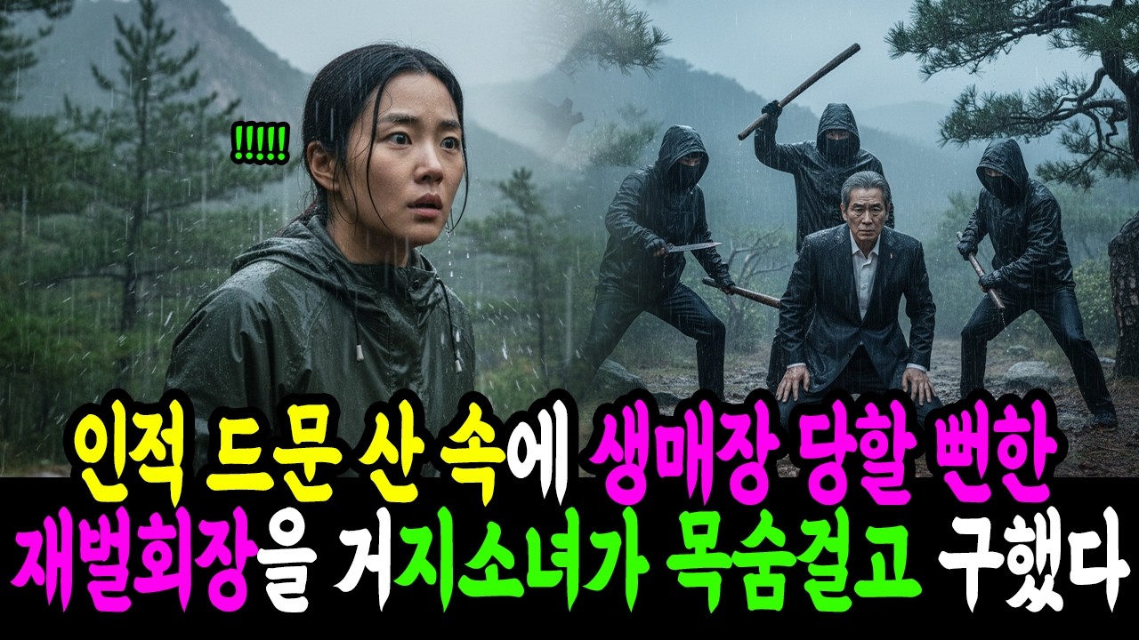 인적없는 산 속에서 생매장 당할 뻔한 재벌회장을 노숙하던 거지소녀가 목숨걸고 구했다..!! #사연라디오 #노후사연 #시니어사연 #감동사연 #오디오북