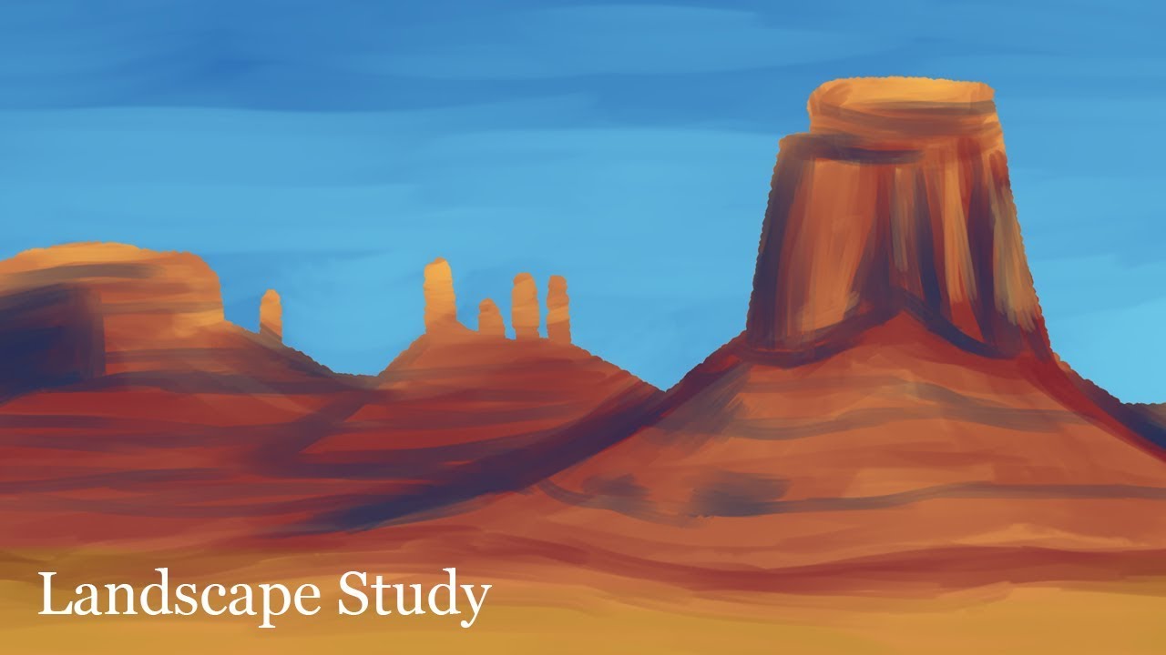 Art Quickie - Landscape Study - YouTube