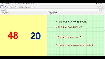 28 - Curso GG NIvel Usuario. Actividades auto evaluables. MCM y MCD