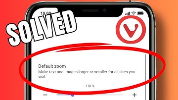 How to adjust default zoom level on Vivaldi