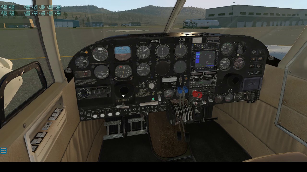 XPlane Twin Comanche Engine Issues and Aborted Take Off - YouTube