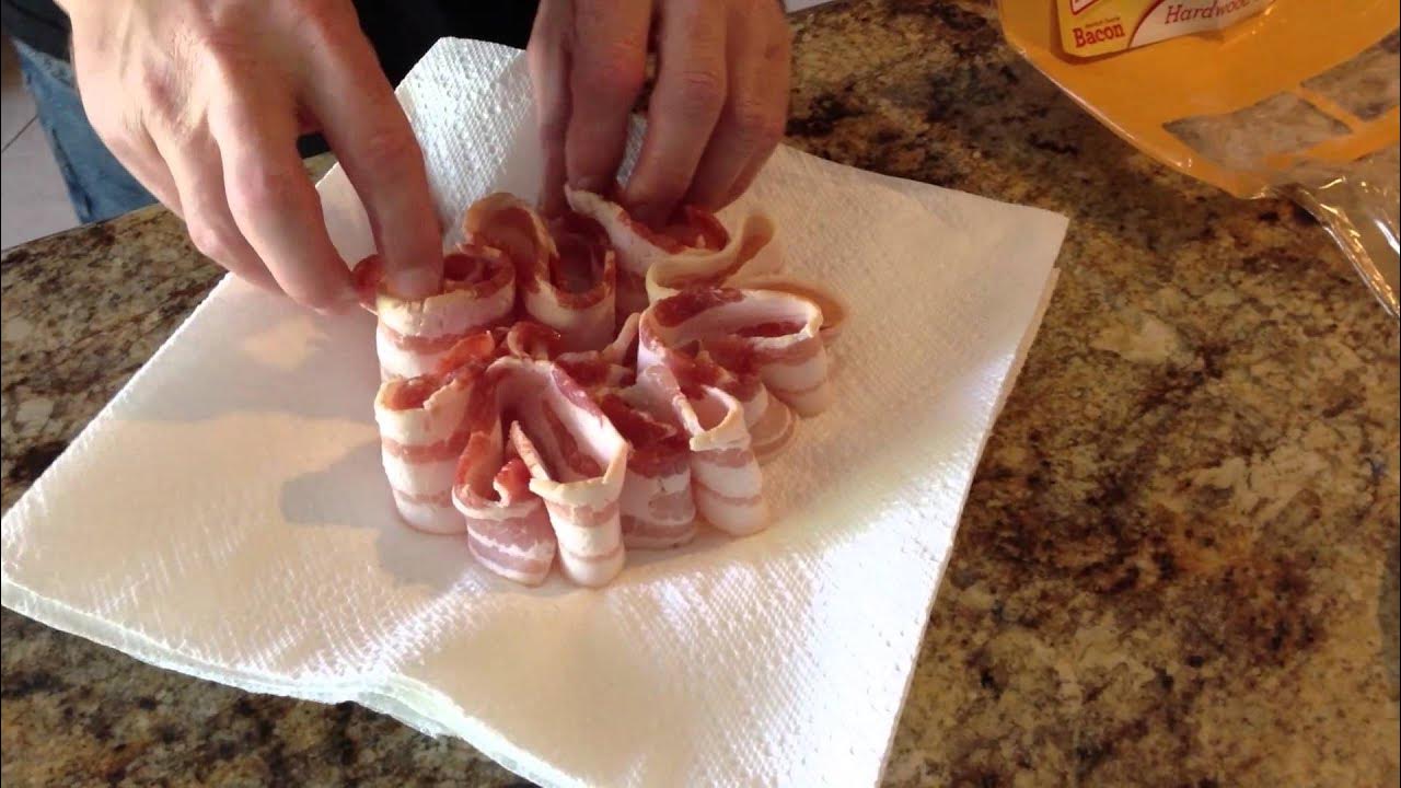 Making bacon. Making bacon