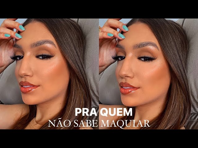 MAKE FÁCIL PARA QUEM NÃO SABE SE MAQUIAR *maquiagem perfeita para