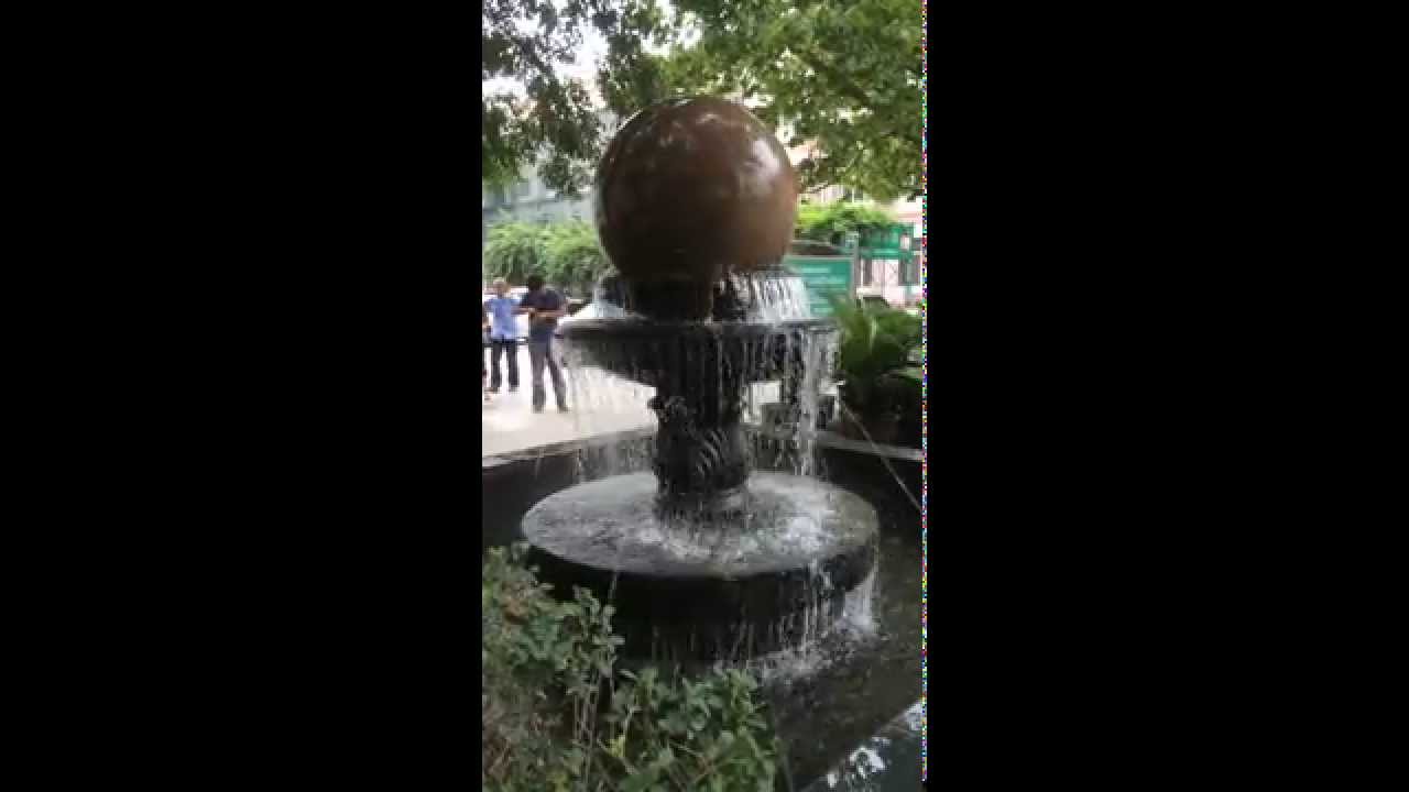 Spinning Stone Ball Water Fountain