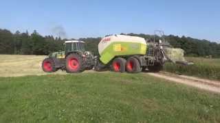 Heu pressen mit Fendt 930 und Claas Quadrant