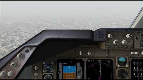 PMDG Boeing 747-400 ILS Approach - Manually Flown