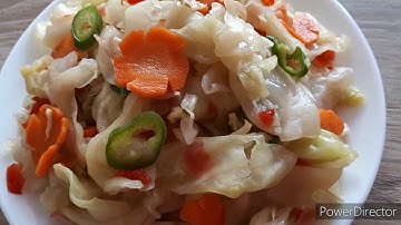 KIM CHI BẮP CẢI/ BẮP CẢI CÀ RỐT MUỐI CHUA NGỌT/ BẮP CẢI MUỐI XỔI ĐỂ LÂU KHÔNG BỊ HỎNG.