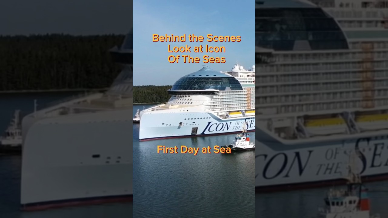 Biggest Cruise Ship in the World Behind The Scenes! Sea Trials #royalcarribean #iconoftheseas
