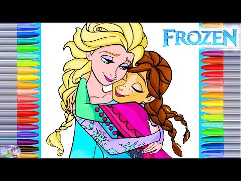frozen-2-disney-coloring-book-pages-colouring-elsa-anna-with-color-markers-|-setc
