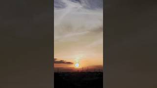 今日の夕刻|晴れ間は十分。夕日は雲の中だった。2026年5月26日 #sunset #shorts