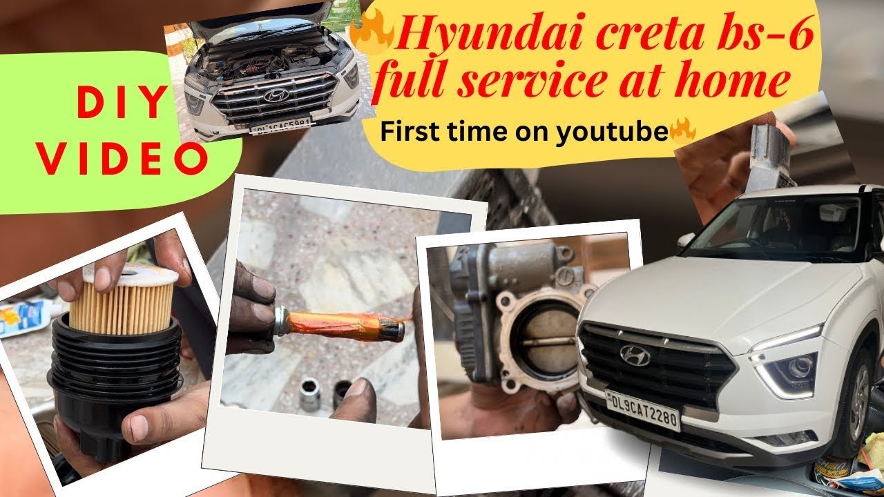 🔥DIY | Hyundai Creta new model service at home| Complete guide DIY