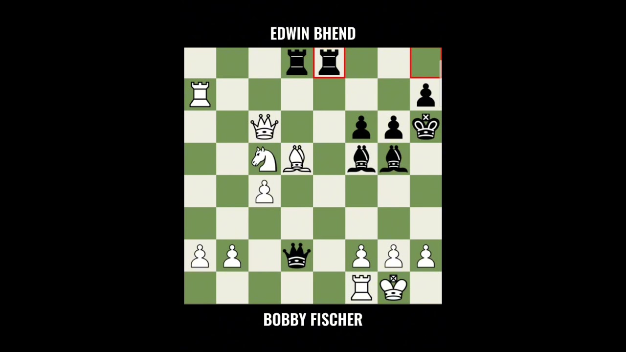 Bobby Fischer vs Edwin Bhend ◉ Zuerich Chess Tournament 1959