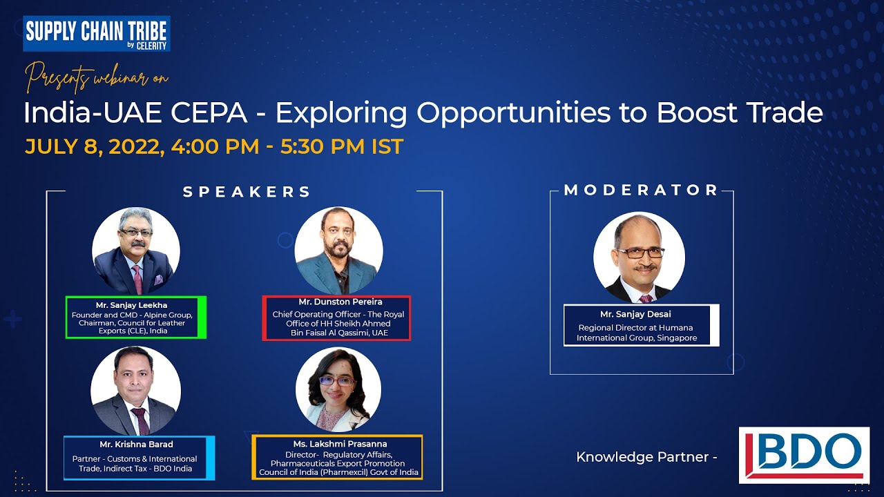 India UAE CEPA - Exploring Opportunities to Boost Trade