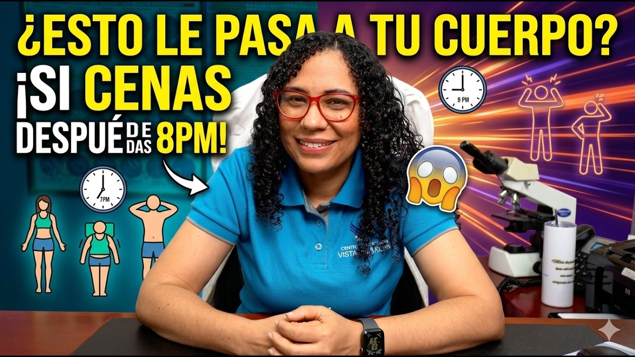 ESTO LE PASA A TU CUERPO SI CENAS DESPUÉS DE LAS 8PM