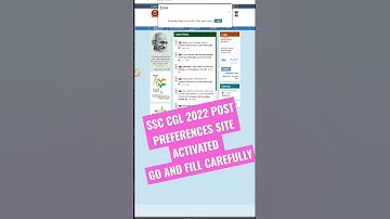 SSC CGL 2022 POST PREFERENCES FORM ACTIVATED// HOW TO FILL POST PREFERENCES FORM #ssccgl #ssc #viral