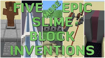 Minecraft 1.8: Five MORE Epic Slime Block Inventions!