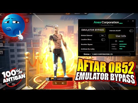 NEW OB52 SAFE PC EMULATOR BYPASS 💻 FOR FREE FIRE | 100% ANTIBAN | FREE FIRE PC PANEL GRATIS 🎯