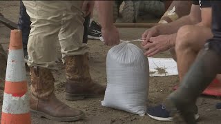 Bismarck city sandbag site open for those needing them in the wake of the current storm and approach