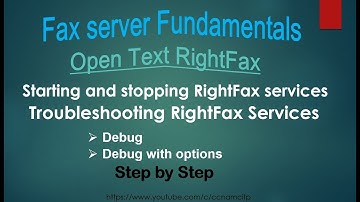Troubleshooting RightFax Services, Starting & stopping RightFax services, Debug with options, Debug.