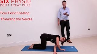 Threading the needle - a thoracic spine stretch