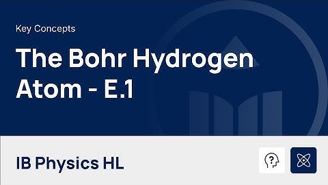 The Bohr Hydrogen Atom [IB Physics HL]