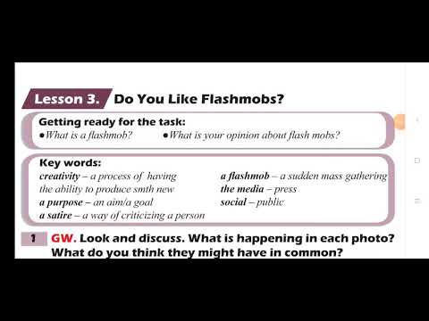 7th grade. Unit 9. Lesson 3. Do you like flashmobs?