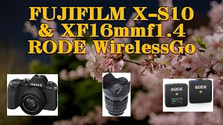 FUJIFILM X-S10  XF16mmf1.4 & RODE WiressGo でナイトウォーク 4K