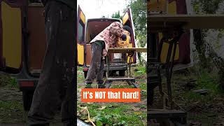 Never touched a tool before this van build 😁👭 Girls, YOU GOT THIS 💪✨ #FemaleVanBuild #WomenWithTools
