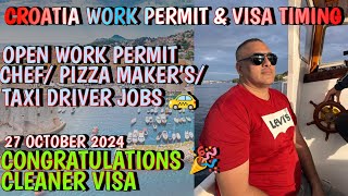 | Croatia work permit & visa timing, Taxi jobs, Restaurant jobs, open work permit, Agriculture