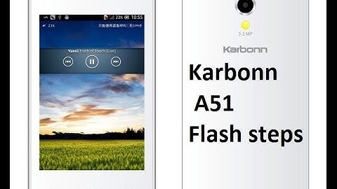 Flash Karbonn A51 Mobile