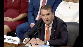 BREAKING: Todd Blanche CAUGHT LYING at his confirmation hearing