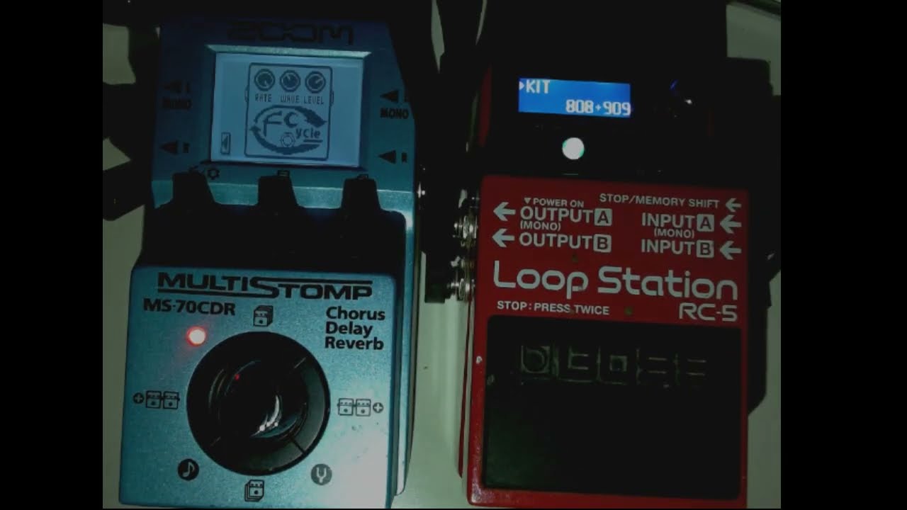Animate a drum beat with Zoom MS-70CDR (Boss RC-5) - YouTube