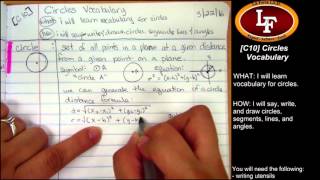 [C10] Circle Vocabulary, Part 1