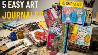 5 Easy Recycled Art Journals to Make!
