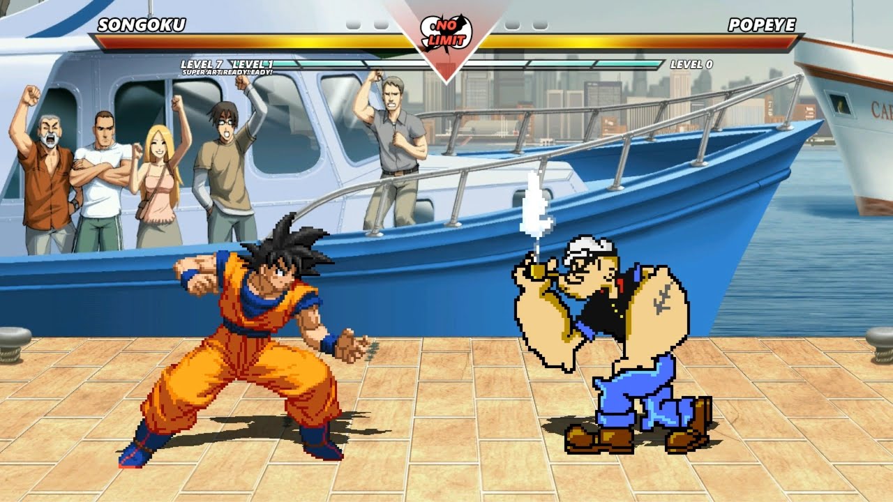 GOKU vs POPEYE - Highest Level Incredible Epic Fight! - YouTube