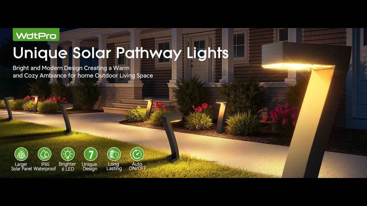 WdtPro Solar Lights Outdoor Pathway Lights - Key Features