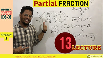 13th Lecture: Algebraic Expression | Class-10, Higher Math Ch-2, No: 11& Activity | Partial Fraction