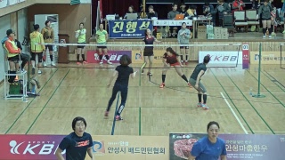 [제2회 안성맞춤 배드민턴 대회]김희정 김보균 황윤아 이승희