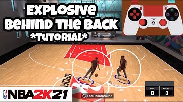 HOW TO DO THE EXPLOSIVE BEHIND THE BACK *HANDCAM* EXPLOSIVE BEHIND THE BACK TUTORIAL IN NBA 2K21!