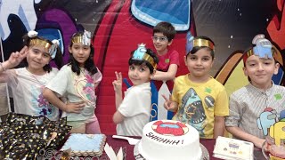 Ziva at Her Friend's Birthday | Among Us theme Birthday Party | Themed Party Decorations Ideas