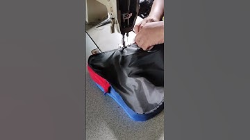 PROSES MEMBUAT SAKU DEPAN TAS SEKOLAH RANSEL - AGAR LEBIH KUAT DAN RAPI