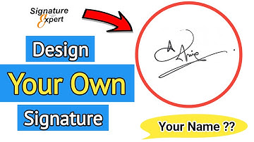 ✅ How to design your own amazing signature | how to do your Signature