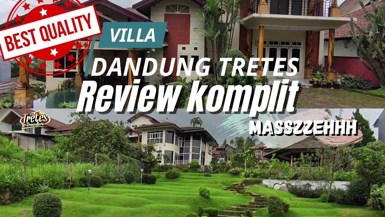 Villa Dandung Tretes fasilitas kolam review komplit