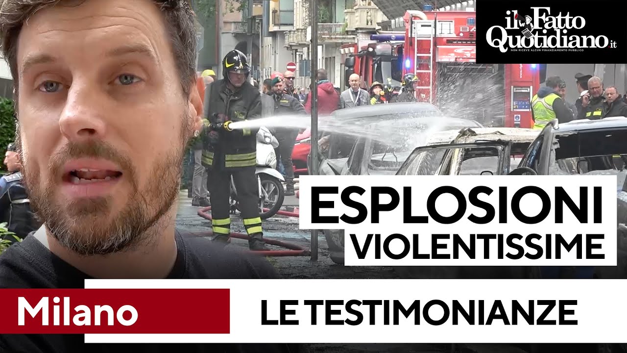 Esplosione a Milano, le testimonianze di residenti e lavoratori: 