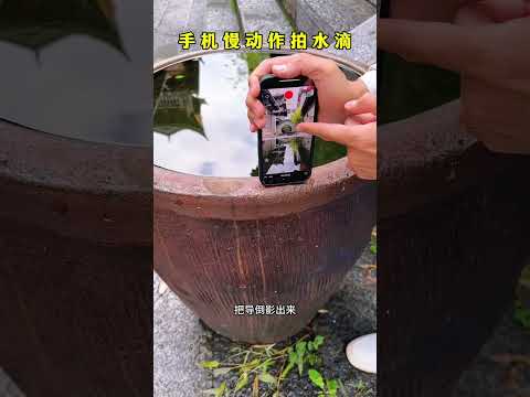 手機慢動作拍攝教程 一滴水教你拍大片兒，簡單易學#手機攝影 #慢動作 #拍攝技巧 #慢動作教程 #拍出電影感
