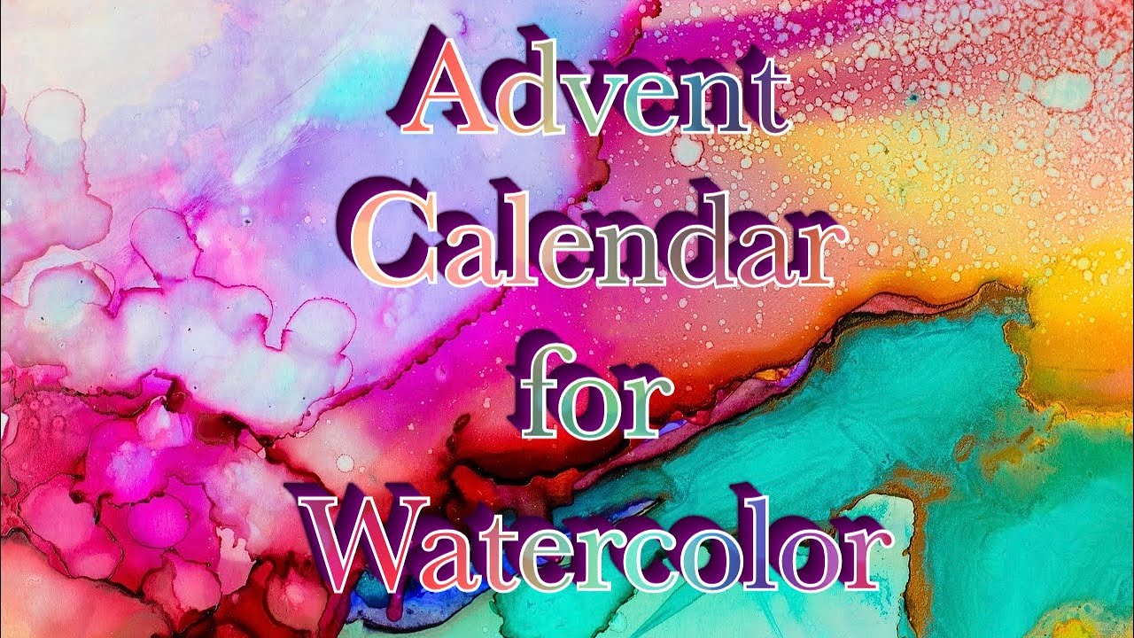 Распаковка адвент-календаря для акварели