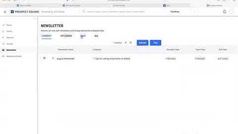 Automated Newsletter in Prospect Square