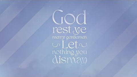 Blanca - God Rest Ye Merry Gentlemen (Joy) Official Lyric Video