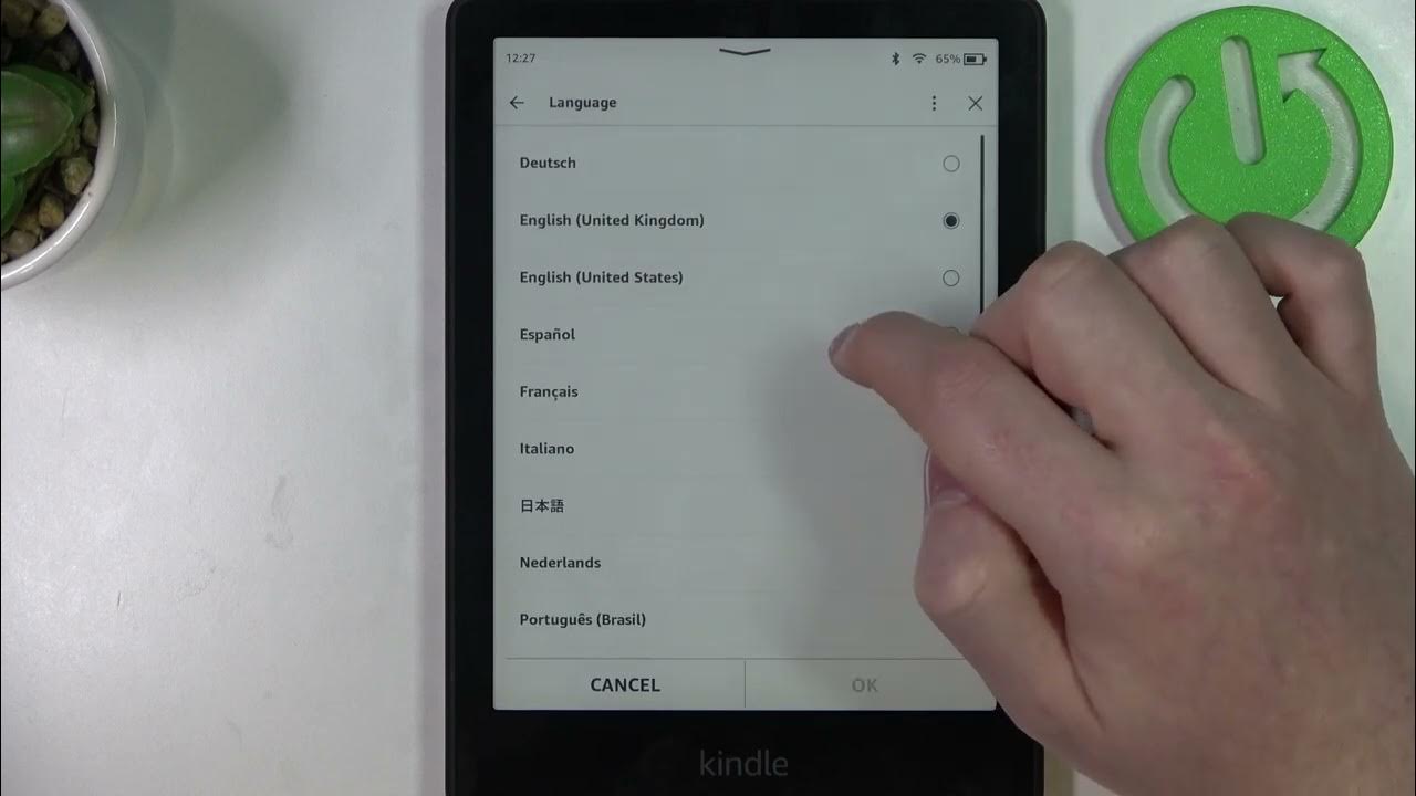 Amazon kindle paperwhite 11th generation how to change system