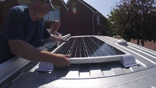 Installing a 150 Watt Solar Panel onto a Fiat Ducato Campervan